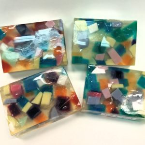 Olive Oil Soap with Floating Pieces